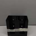 Richboom Acrylic Coffee Cup and Lid Storage Organizer Holder, 2 Compartments, Black