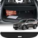 SCITOO Cargo Cover for 2019-2024 Fit for Cadillac XT4 2.0L Retractable Rear Trunk Cargo Shade Luggage Security Cover Shielding Waterproof