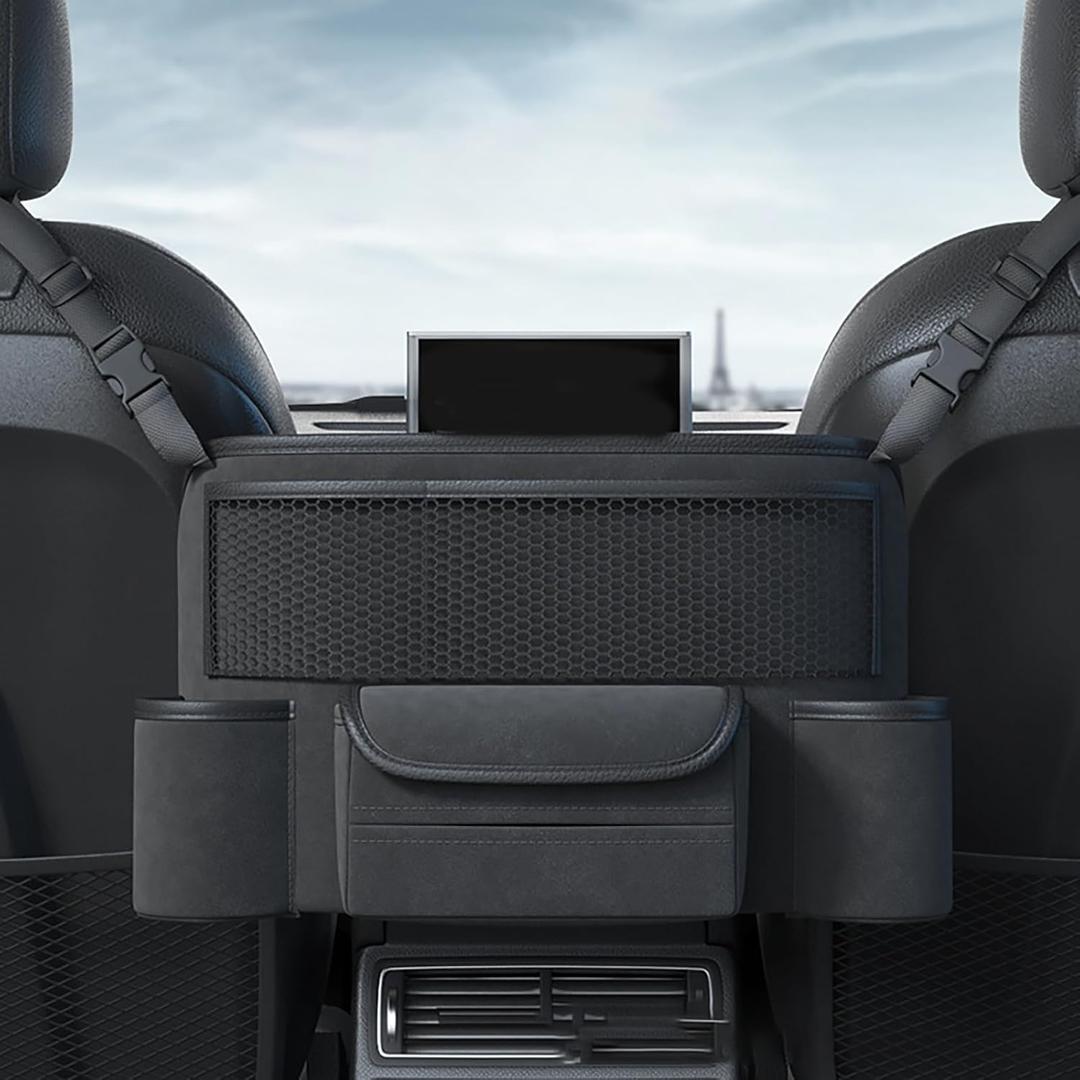 WODHMIEY Car Handbag Holder,Purse Holder and Handbag Holder Between Car Seats,Universal Car Interior Accessories,Large Capacity Car Purse Holder Automotive Consoles & Organizers (Black)