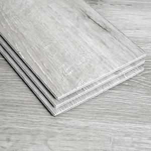 Interlocking Vinyl Flooring Planks 36" X 6", 14 Planks Covers 21 Sq.Ft Per Box, Brown or Grey, 5mm Thick DIY Easy Snap Lock Together Oak Wood Grain Luxury Vinyl Flooring for Home (Gray)