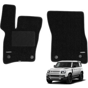 WENNEBIRD Front Carpet Floor Mats for Land Rover Defender 2020-2026, 2Pc