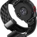 Abanen Air-holes Silicone Quick Fit Watch Band for Garmin Fenix 8 51mm / epix Pro 51mm / Enduro / Instinct 2X / Instinct 3 50mm, Soft Sport Wrist Strap with Fold-over Magnetic Closure for Fenix 7X/ 6X/5X (Black)