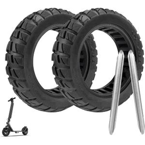 10x2.70-6.5 Solid Tire, 10 inch Tires Replacement, 70/65-6.5 Scooter Tubeless Solid Tire, for Emove Cruiser, Hiboy Max3, Hover-1 Alpha, Evercross H5, Boyueda 5600 Watt Electric Scooter (2 Pack)