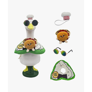 Chef Goose Costume for 17-23 Inch Lawn Decor: Chef Hat, Playful hamburger-shaped accessory, Rice Collar & Playful Eyewear Chef Goose Costume for 17-23 Inch Lawn Decor: Chef Hat, Playful hamburger-shaped accessory, Rice Collar & Playful Eyewear