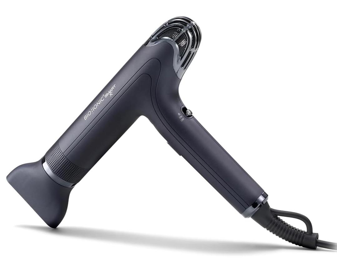 Bio Ionic Smart-X Hair Dryer with Diffuser, High-Efficiency Blow Dryer, with 3 Heat & 3 Speed Settings, Diffuser Hair Dryer Gently Dries, Defines & Reduces Frizz, Self-Cleaning Function (Blue)