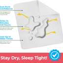 Utopia Bedding Washable Underpads 34" x 52" (Pack of 4), Waterproof Reusable Heavy Absorbency Incontinence Bed Pads for Adults, Kids, Elderly and Pets, Bedwetting Pads for Sofa and Couch (White)