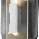 No-Drill Wall-Mounted Transparent Tissue Box Holder  Stylish and Durable Home Decor, Perfect for Bathroom, Kitchen, and Living Room (Grey)