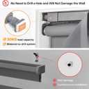 LazBlinds No-Drill Cordless Zebra Blinds - Dual Layer Light Filtering & Room Darkening, Free-Stop Lift, Easy Install, Day & Night Privacy with Valance for Window 29" W x 72" H, Grey