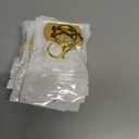 10 x A-Z Stainless Steel Letter Keychain - Alphabet Initial Key Ring for Men Women, Purse or Car Charm