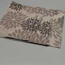 Artoid Mode Floral Vinyl Plastic Placemats Set of 4, 12x18 Inch Washable Non-Slip PVC Place Mats for Party Kitchen Dining Decor, Grey