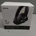 Picun B8 Bluetooth Headphones, 120H Playtime Headphone Wireless Bluetooth with 3 EQ Modes, Low Latency, Hands-Free Calls, Over Ear Headphones for Travel Home Office Cellphone PC Black