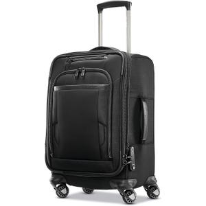 Samsonite Pro Travel Softside Expandable Luggage with Spinner Wheels, Black, Carry-On 21-Inch