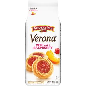 Pepperidge Farm Verona Apricot Raspberry Thumbprint Cookies, 6.75 oz. Bag (EXP 03/22/26)