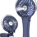 HandFan Upgraded Portable Handheld Misting Fan, Rechargeable Personal Mister Fan, Spray Water Mist Fans, Mini Cooling Hand Fans for Summer Beach Travel Concerts, Gifts for Women(Royal Blue), 4.1 x 1.57 x 8.6 inches