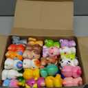 24 Pack Filled Easter Eggs for Kids Prefilled Egg Fillers Squishy Toys Stuffed Easter Eggs Easters Gifts Basket Stuffers for Kids Girls Toddlers Boys Non Candy Easters Egg Hunt Party Favors Animals