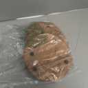 NIRMAN Acacia Wood Dinner Plates Set of 4 for Dishes Snack, Dessert Natural Wood Plates Serving Dinnerware Plate for Dinner (8" x 8" x 0.75")