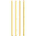 DYWISHKEY 4 Pieces 12 inches 15/64 inch/6.0mm Brass Rods, Brass Round Stock Lathe Bar Stock for DIY Craft Making, Handle Pin, Brass Rod 15/64 inch in Diameter, 12 inches in Length