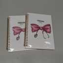 2 x Coquette Pink Bow Nurses Spiral Notebook, Nurse Appreciation Gifts Journaling Notebooks, Nurse Week Day Gifts Journal for Writing, Preppy Nursing Notebooks for Note Taking, 5.5x8.3 Inch