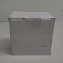 Fuutreo 50 Pcs Black Kraft Paper Gift Bags with Window 4 x 2.75 x 4.5 In, Handles & Tags for Wedding, Valentine's, Mother's Day Gift Wrap