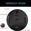 Digital Wall Clock, LED Moon/Earth Design, Temperature Display, 7.87 x 7.87 inches (Earth, 12.59 INCH)