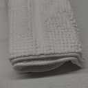 SUBRTEX Bathroom Rugs Runner Chenille Long Bath Rug, Soft Short Plush Bath Mat, Water Absorbent Shower Mat, Quick Dry Machine Washable(White, 24" x 60")