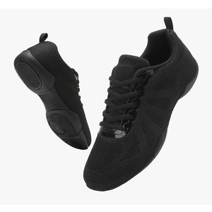 Black Cheer Shoes Womens Dance Shoes Youth Girls Professional Competition Athletic Walking Sneakers Training Shoes, 42