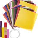 Thleunei Beeswax Sheets for Candle Making - Beeswax Candle Making Kit for Kids-Christmas Candle Making Kit for Adults-Candle Rolling Kit DIY Candle Maker - Candle Starter Kit Beeswax Candle Kit (24 pack 88 in Beeswax Sheets)