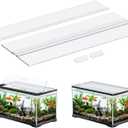 Pawfly 10 Gallon Fish Tank Lid, 19.3" x 9.65" x 0.14", Clear Polycarbonate Canopy for Aquariums Without Center Brace, 10 Gallon Aquarium Lid Aquarium Hood, Long Tank Lid, Plastic Fish Tank Cover