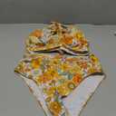SweatyRocks Women's Floral Halter Bikini Set High Waisted Swimsuit Two Piece Bathing Suit L