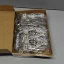 10 Pack 1/2'' Overlay Face Frame Soft Close Hidden Cabinet Hinges, 105 Degree 3D Adjustable Clip On Plate Concealed Kitchen Cupboard Door Hinges with Screws