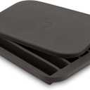 W&P Peak Silicone Water Bottle Ice Tray w/ Protective Lid | Charcoal| Easy to Remove Ice | Food Grade Premium Silicone | Dishwasher Safe, BPA Free