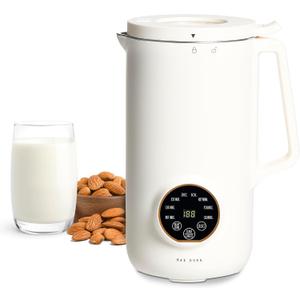 Rae Dunn 8-in-1 Nut & Plant Milk Maker  Almond, Oat, Soy & More  800ml Cold / 700ml Hot  Automatic, Delay Start, Self-Clean  Includes Stirrer, Measuring Cup & Brush, Cream