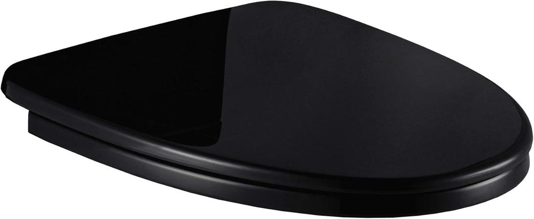 Woodbridge Toilet Seat with Cover, BLACK, Slow-Close, Quick-Release for Easy Cleaning.Seat-05