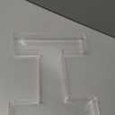 RUFHVTY 11" Acrylic Letter Charcuterie Box, Reusable Fillable Alphabet Number Shaped Form Tray for Birthday Anniversaries, Party Decorative Serving Plates Display Candy Cake (I)