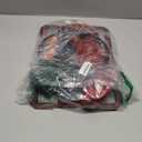 HYES Basketball Hoop Indoor, Mini Basket Ball Hoop with 7 LED Lighting, Scoreboard, Over Door Basketball Hoop with 3 Modes, Volume Adjustable, Foldable, Basketball Toys Gifts for Kids Adults (red- with remote controller)