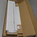 Chicology Cordless Faux wood blinds Best for Kids, Inside Mount, 60"W X 60"H, Basic White