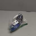 SEG Direct Car Steering Wheel Cover Universal Standard Size 14.5-15 inch, Black and Blue Microfiber Leather