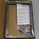 12 Inch Shelf Bracket Heavy Duty L Shelf Bracket 12 x 8 Inch Metal Shelf Bracket with Hardware, Black, 4 Pack