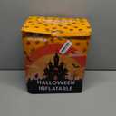 Popblow 10Ft Tall Halloween Inflatables Giant Pumpkin Dragon Outdoor Decorations, Huge Blow Up Pterosaur Yard Decor Build-in 17 Led Lights for Outside Holiday Party Lawn Garden