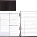 NotePro Undated Daily Planner, Black, 200 Pages,10 3/4 x 8-1/2 Inches