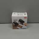 1 Pack Wrapping Paper Cutter & Tape Dispenser Dual Use, Gift Wrap Cutter Tool for Rolls Paper with 4 Tapes & 2 Replace Blades Kit for Christmas Birthday, Easy Cut for Present Wrapping, Black