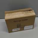 Sponge Holder for Kitchen Sink - Rustproof Sink Caddy with Brush Holder, Kitchen Sink Organizers and Storage Dish Soap Dispenser Home Essentials Organization Accessories (Black, With Brush Holder)