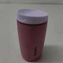 Owala SmoothSip Slider Insulated Stainless Steel Coffee Tumbler, Reusable Iced Coffee Cup, Hot Coffee Travel Mug, BPA Free 12 oz, Purple/Pink (Crochet Queen)