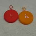 Menstrual Disc Reusable, 2-Pack Size S & L - Softer Than Menstrual Cups and Can Be Used Intimate Moments - Comfort-Fit Period Disc Set with 12 Hr Wear - 100% Medical Grade Silicone (Red and Orange)