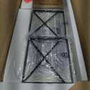 RUSTOWN Farmhouse Medicine Cabinet with 2 Barn Door, Wood Wall Mounted Storage Cabinet with Adjustable Shelf and Towel Bar, 3-Tier Bathroom Cabinet for Bathroom, Living Room(Vintage White, Medium)