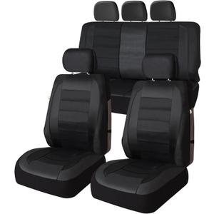 Universal Fit Premier Leatherette Seat Covers - Full Set - Black