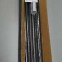 29 Inches Aluminum Deck Balusters - 25 Pack 3/4" Diamete Black Hollow Round Metal Deck Spindles with Bit, for Stair Deck Railing Porch