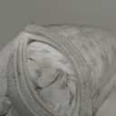 MIYE Pleated Waffle Weave Bed Skirt, Tailored Dust Ruffle 14 Inch Drop Easy Fit, Machine Washable,No Split Corners (White, Queen - 14" Drop)