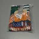 Bindefon Bibs Overalls Men Adjustable Straps Coveralls Shorts Printed Jumpsuit Male Romper (Medium, Green Beer Glass)