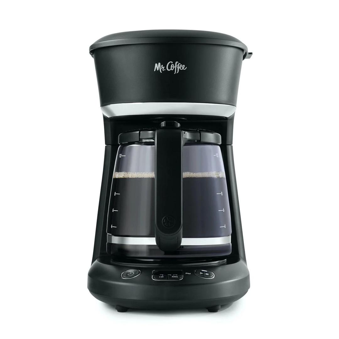 Mr. Coffee Programmable Black 12-Cup Drip Coffee Maker
